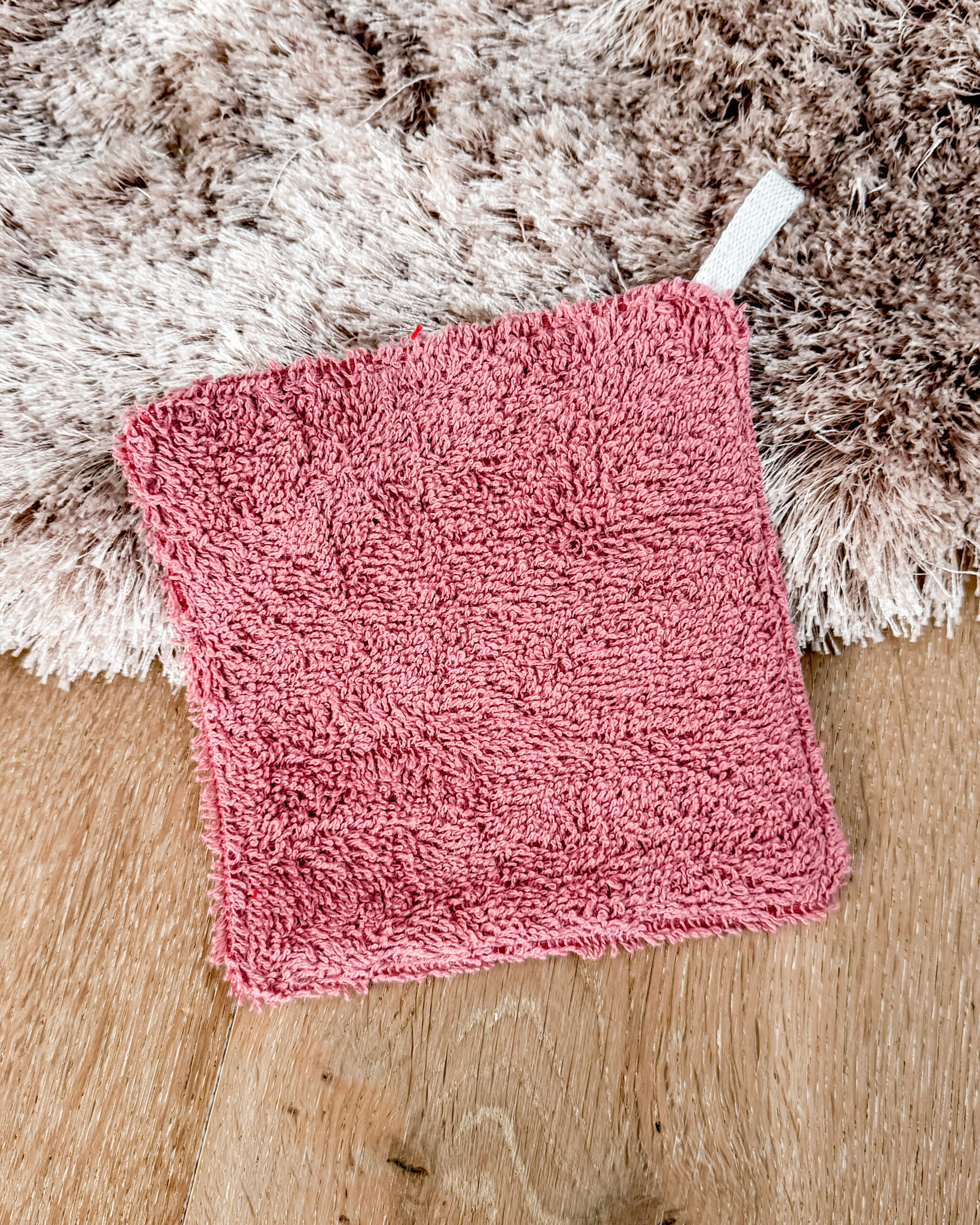 Waschtuch Bobbels Altrosa – Bild 2