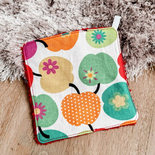 Waschtuch Äpfel Rot