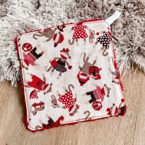 Waschtuch Äffli Rot (Kopie)