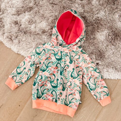 Hoodie Pfau Apricot Gr. 86